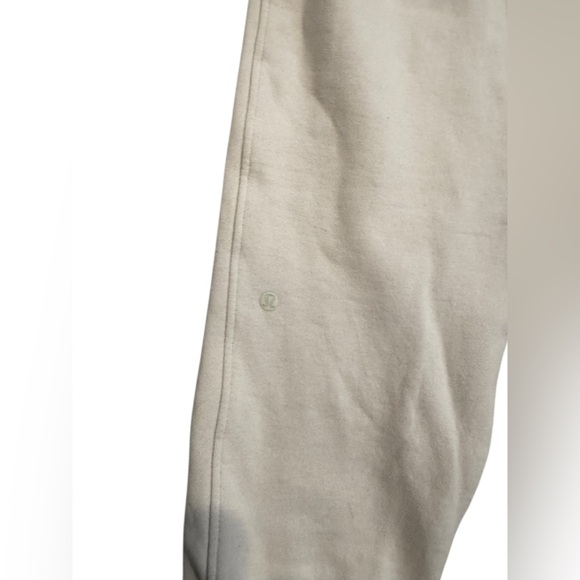 Lululemon Scuba High-Rise Jogger Baggy Sweatpants Cream Women’s 12 Read - Picture 4 of 9